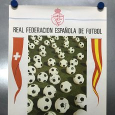 Coleccionismo deportivo: CARTEL DE FUTBOL - SUIZA - ESPAÑA - 26 - MARZO - 1969