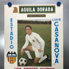 Coleccionismo deportivo: CARTEL DE FUTBOL - LIGA 1ª DIVISION - VALENCIA C.F. - REAL MADRID Y U.D. SALAMANCA - AÑO 1977