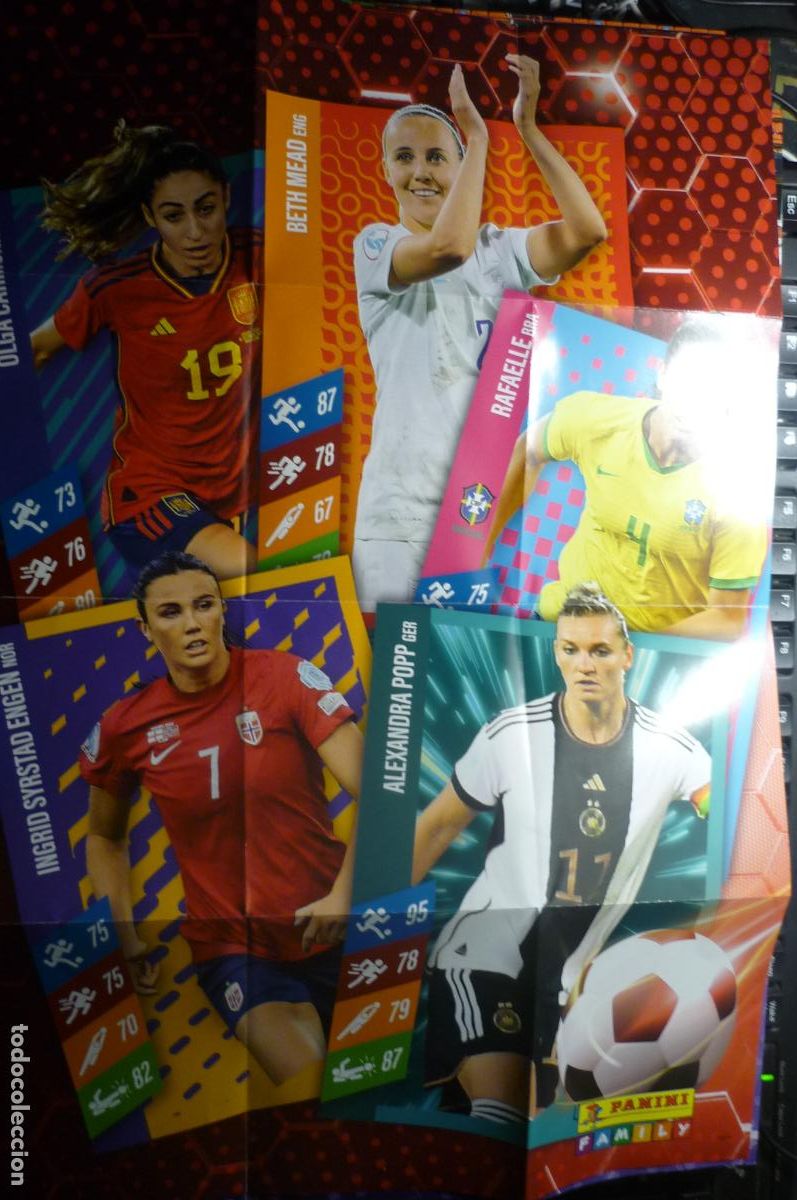 Collectionnisme sportif: poster futbol femenino panini family