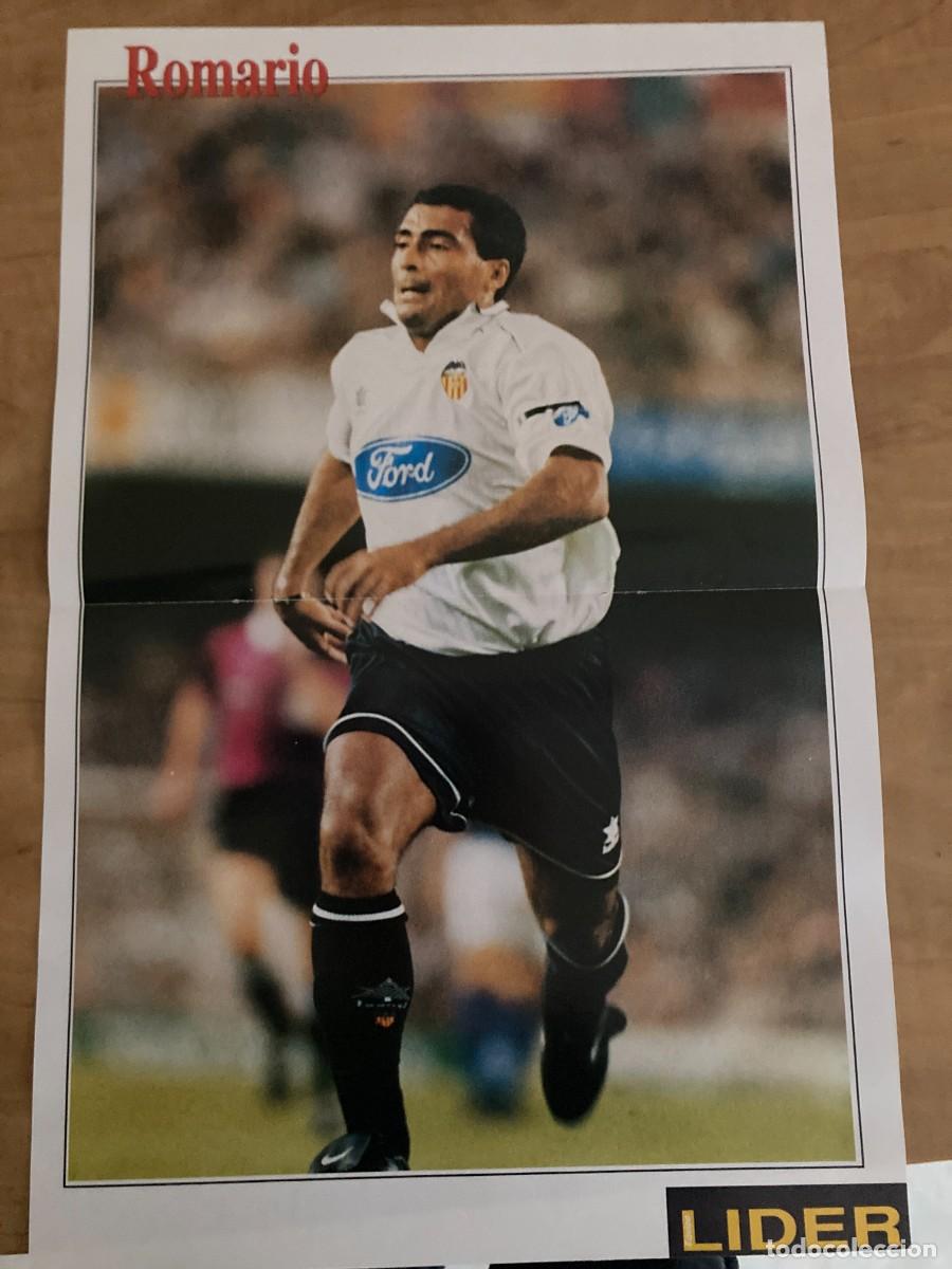 Coleccionismo deportivo: POSTER ROMARIO. VALENCIA. LIDER - Foto 1