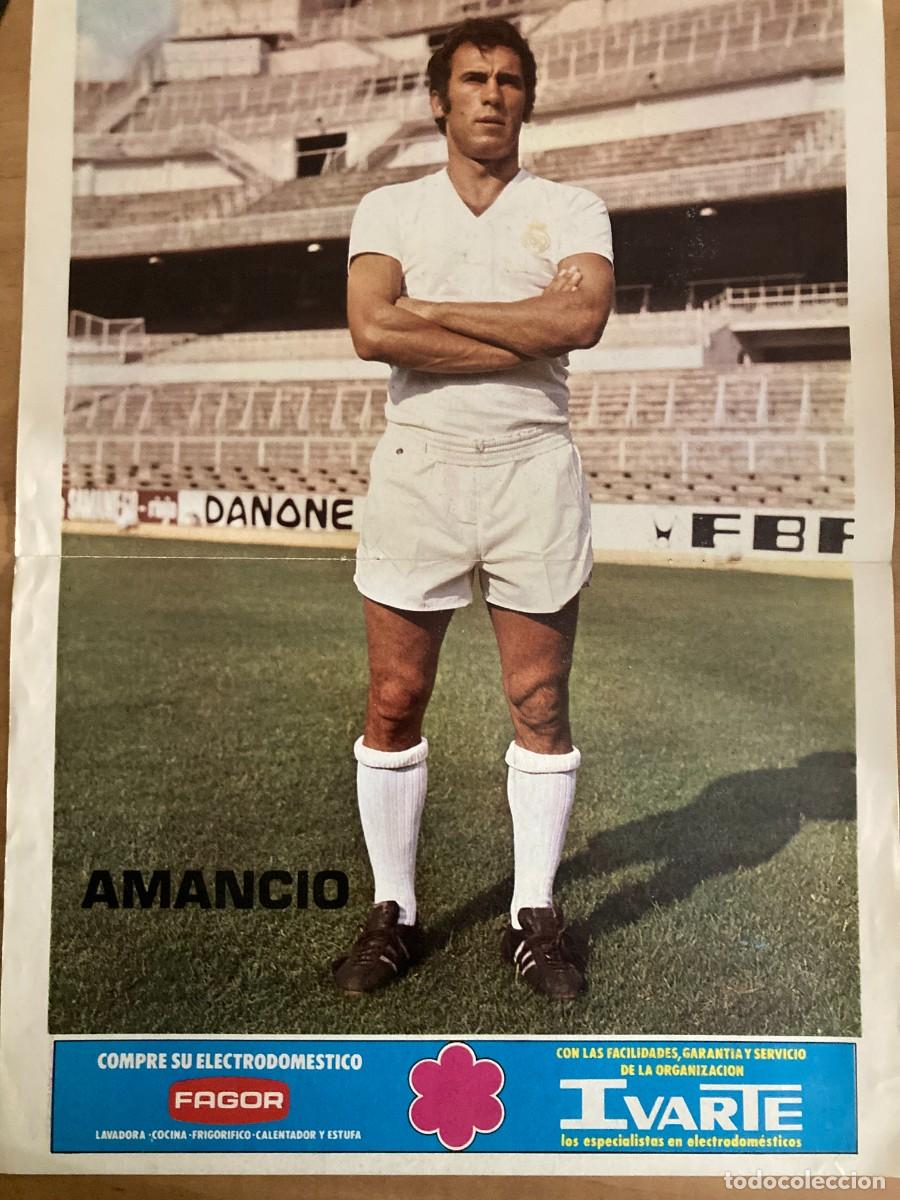 Coleccionismo deportivo: POSTER AMANCIO. REAL MADRID - Foto 1
