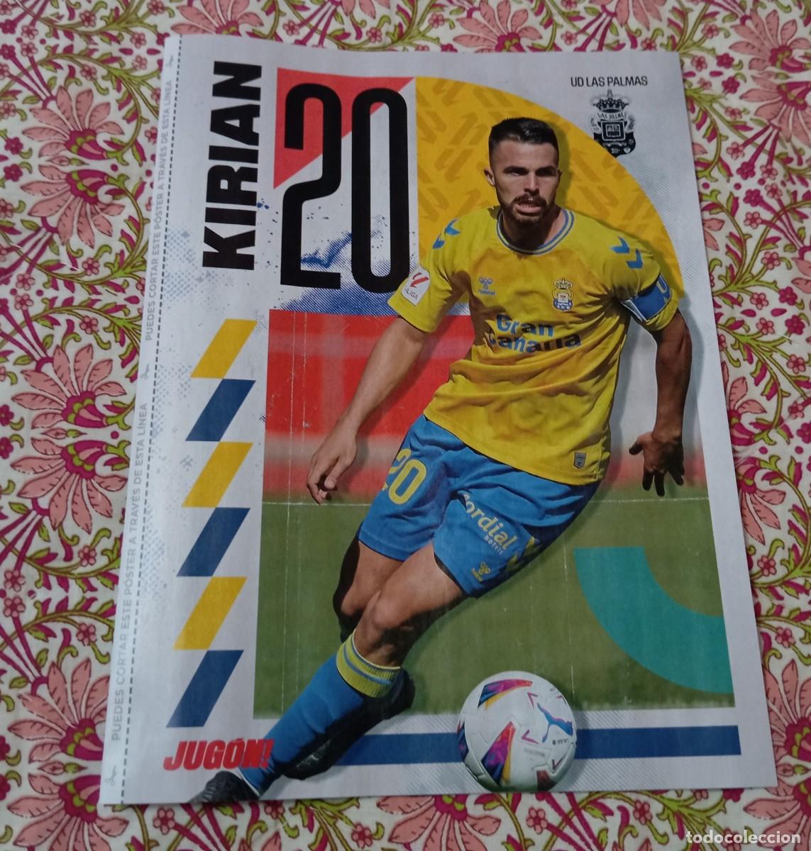 Sammelleidenschaft Sport: -POSTER DE FUTBOL DEL JUGADOR KIRIAN ( LAS PALMAS ) TEMPORADA 23-24