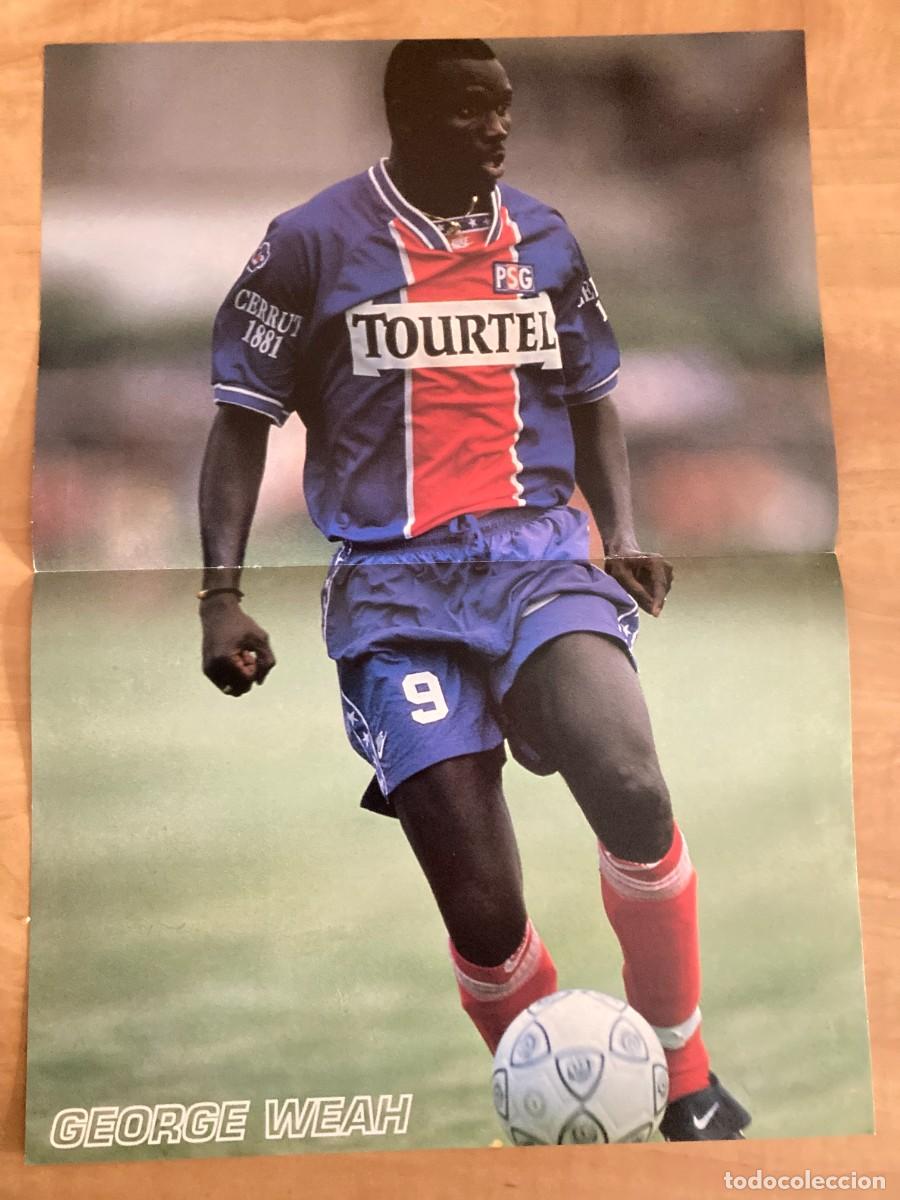 Coleccionismo deportivo: POSTER GEORGE WEAH. PSG - Foto 1