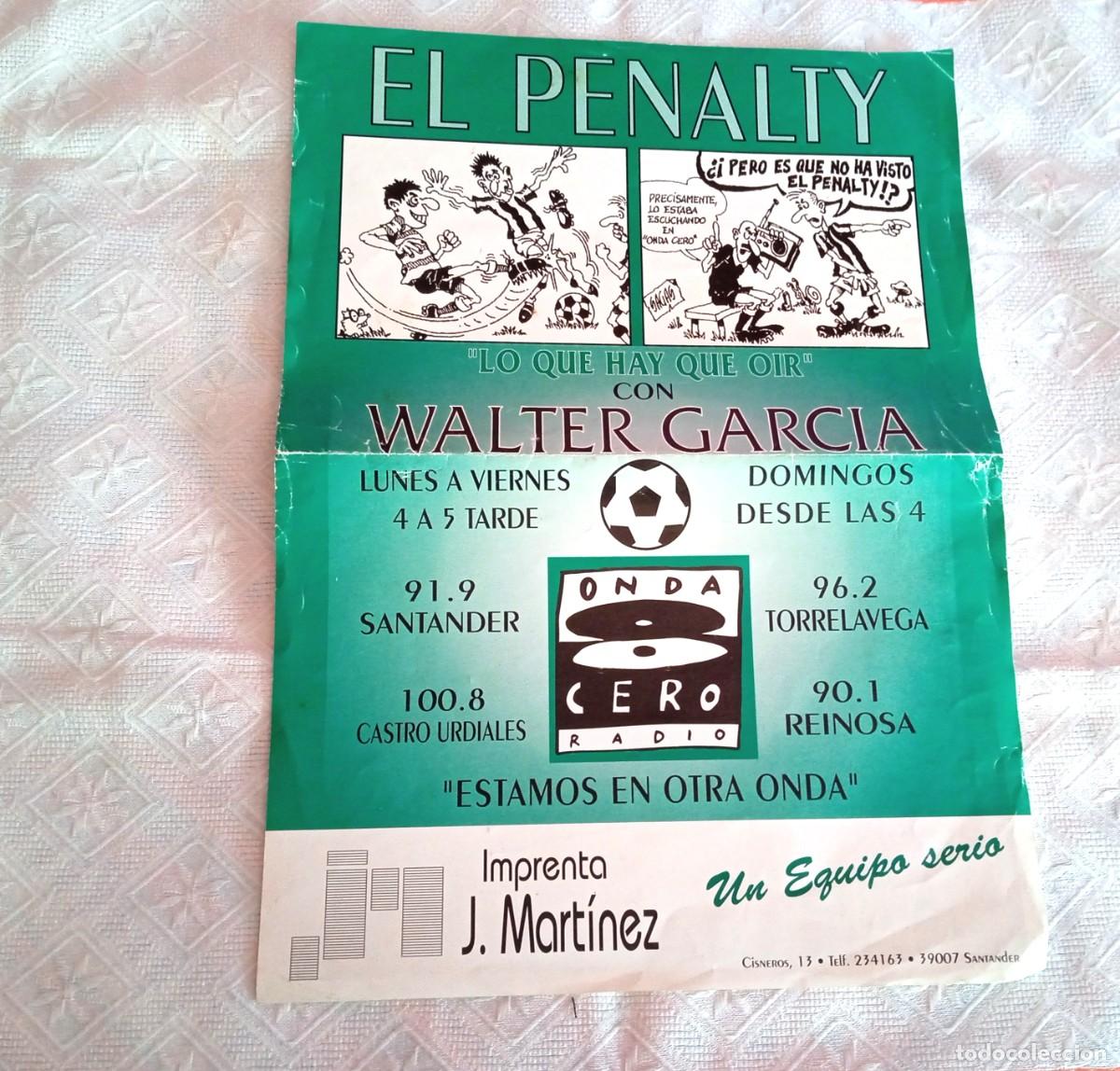 Coleccionismo deportivo: POSTER RANCING SANTANDER A&Ntilde;OS 90 - Foto 2
