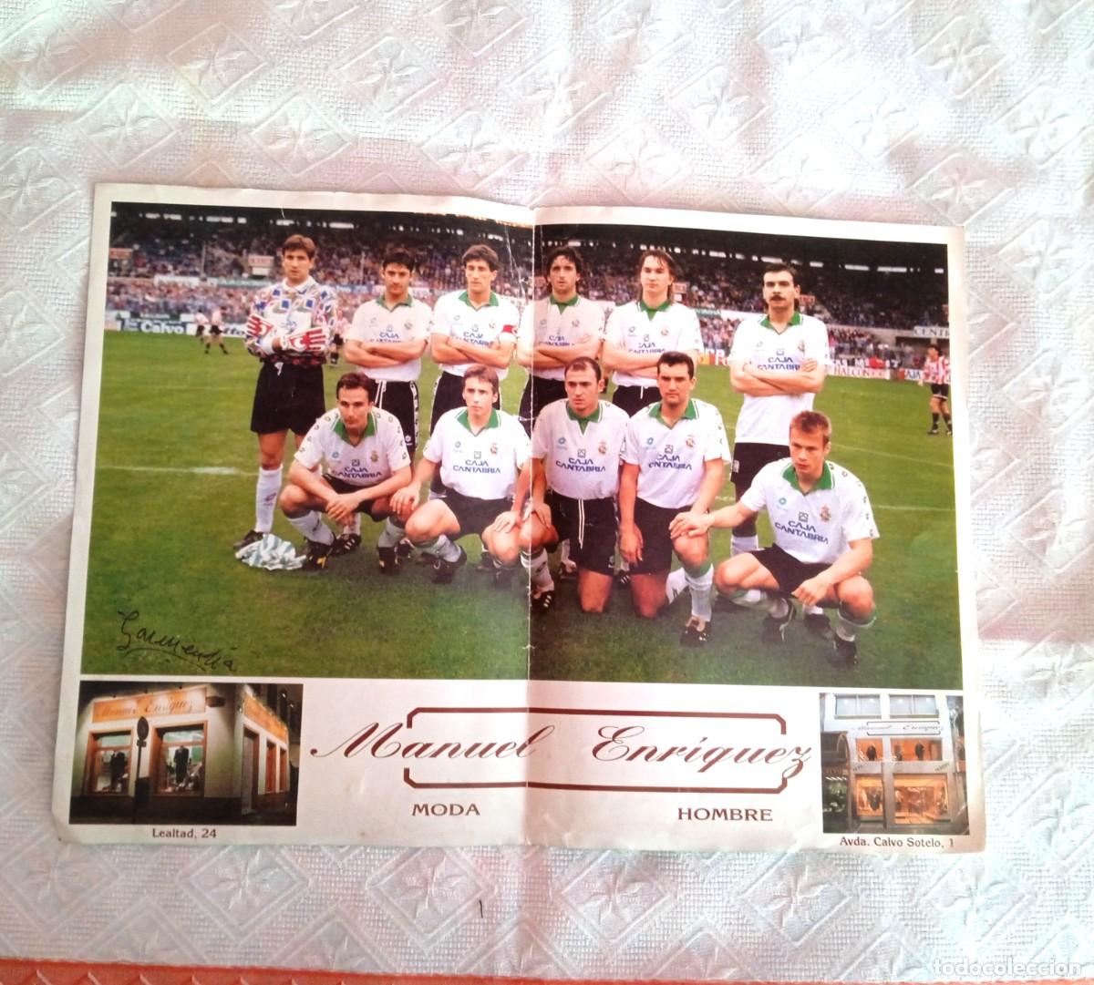 Coleccionismo deportivo: POSTER RANCING SANTANDER A&Ntilde;OS 90 - Foto 4