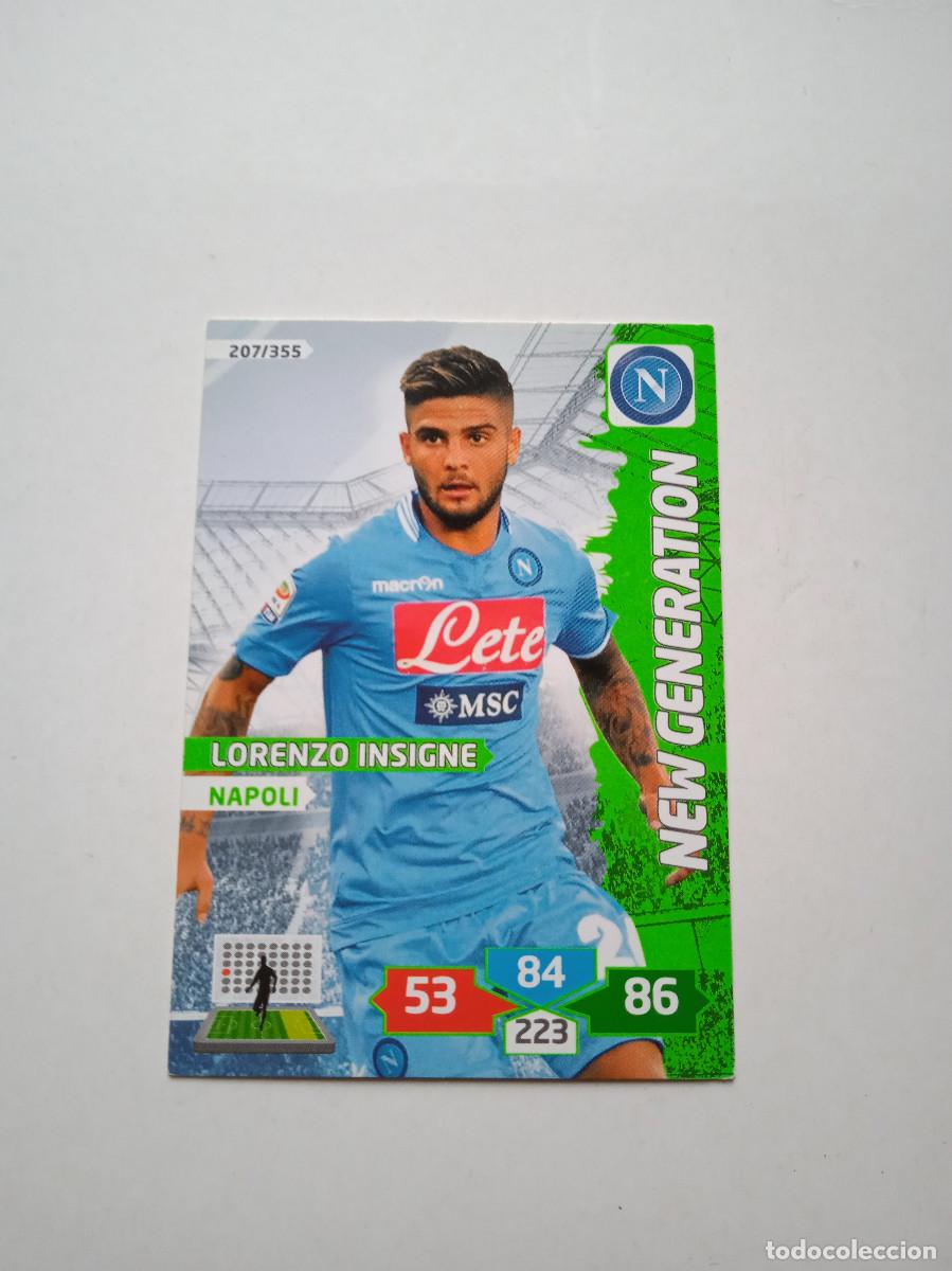 Coleccionismo deportivo: TARJETA DE JUGADORES DE F&Uacute;TBOL PANINI ADRENALYN 2013/14 - N. 207 - INSIGNE - N&Aacute;POLES