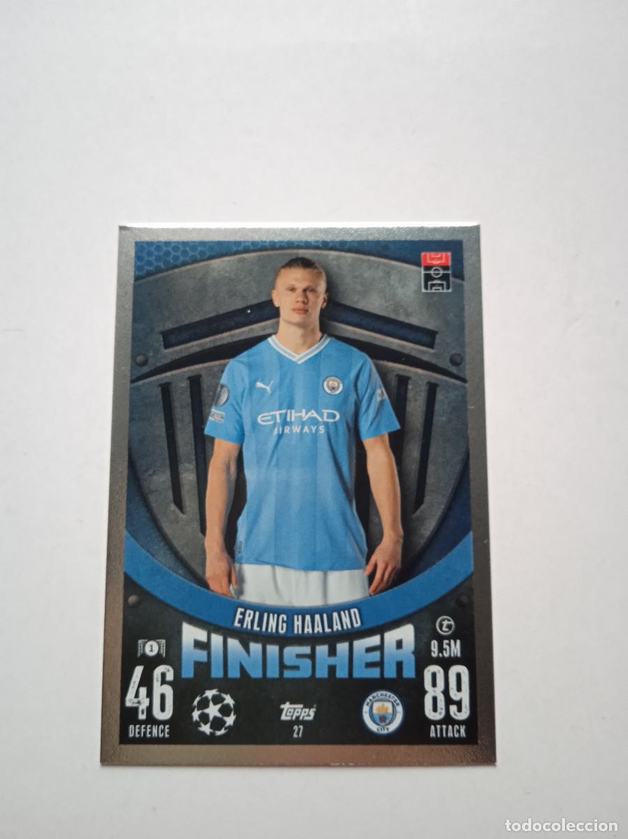Coleccionismo deportivo: Topps Match Attax 2023-2024 TARJETA No. 27 *Erling Haaland* Manchester City - Finalizador