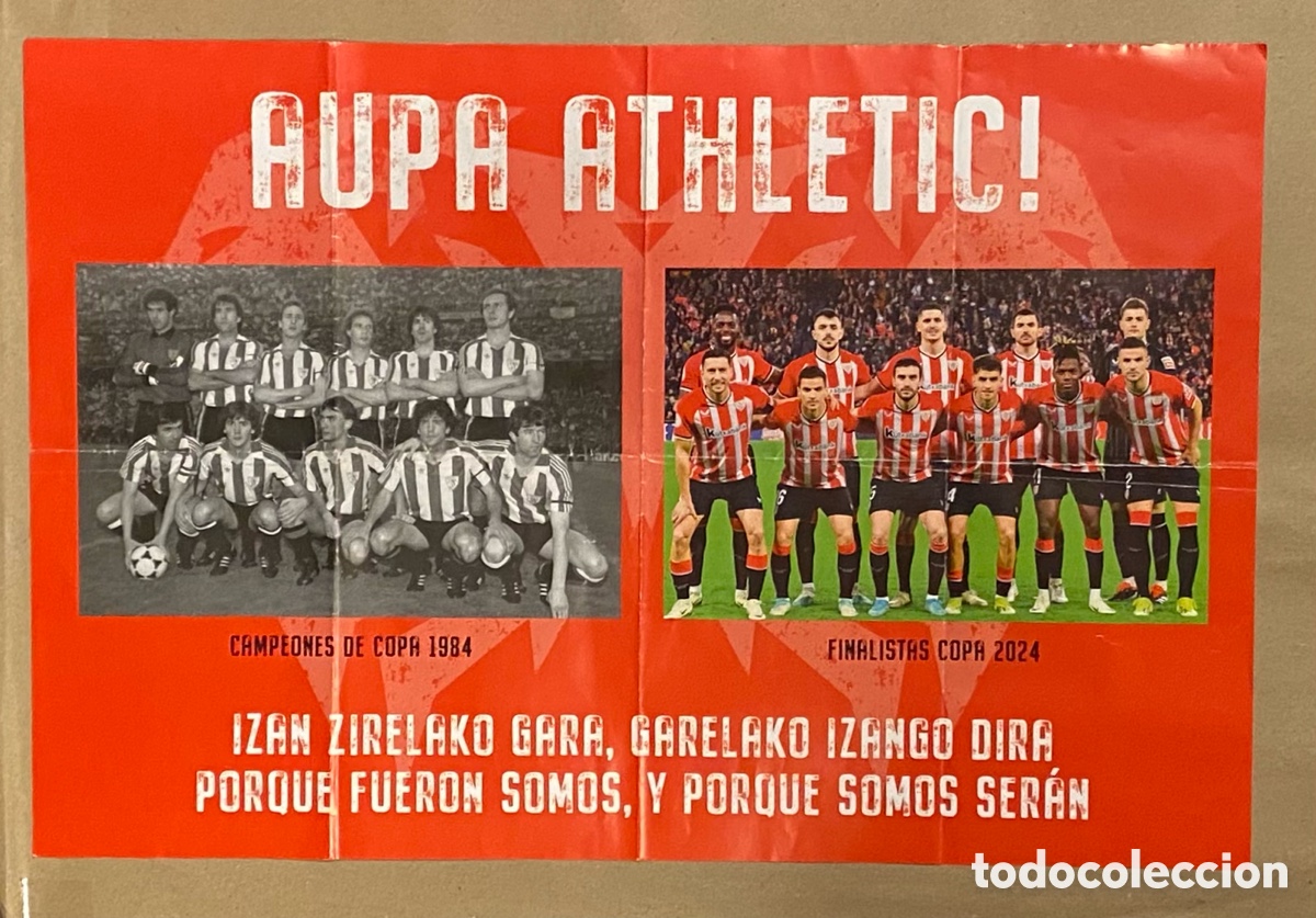 aupa athletic! cartulina del tifo de la afición - Compra venta en  todocoleccion