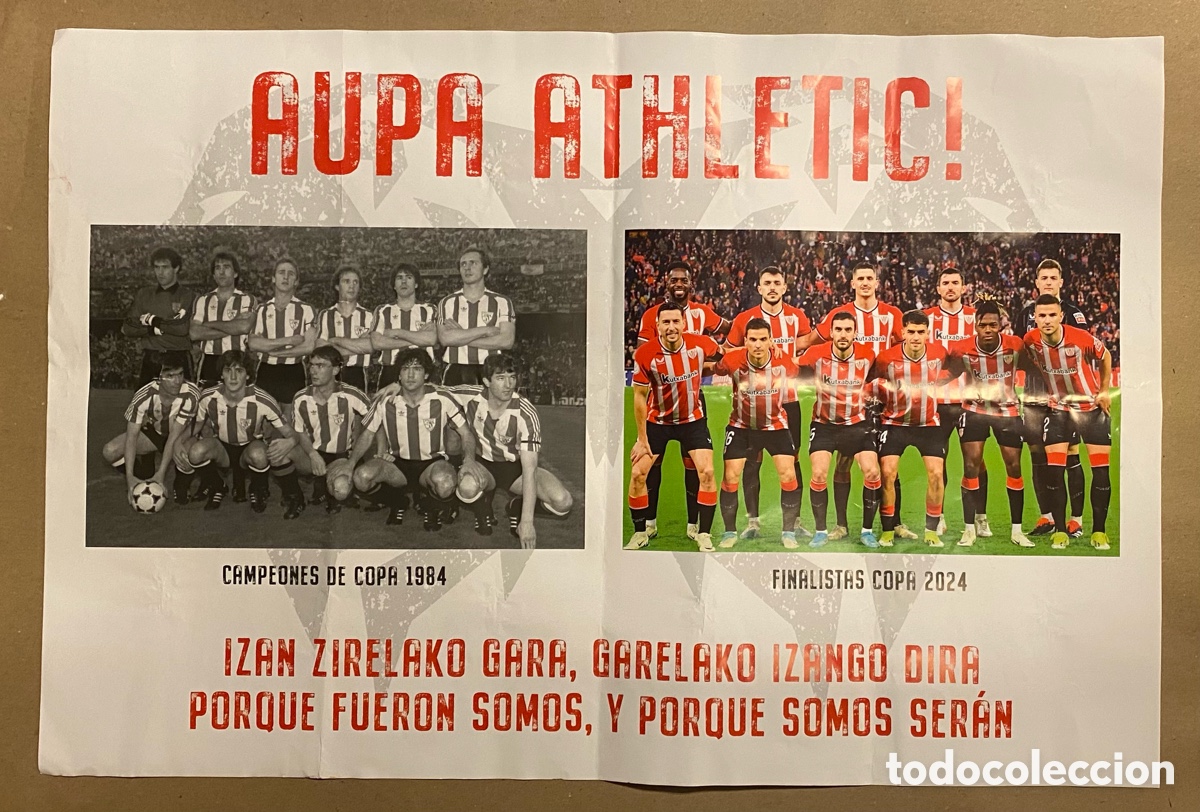 aupa athletic! cartulina del tifo de la afición - Compra venta en  todocoleccion