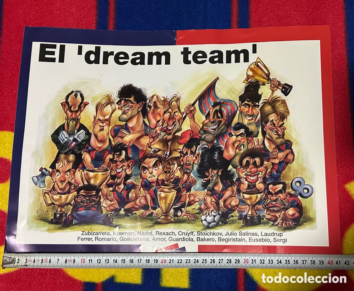 Coleccionismo deportivo: POSTER DREAM TEAM EL PERIODICO - Foto 2