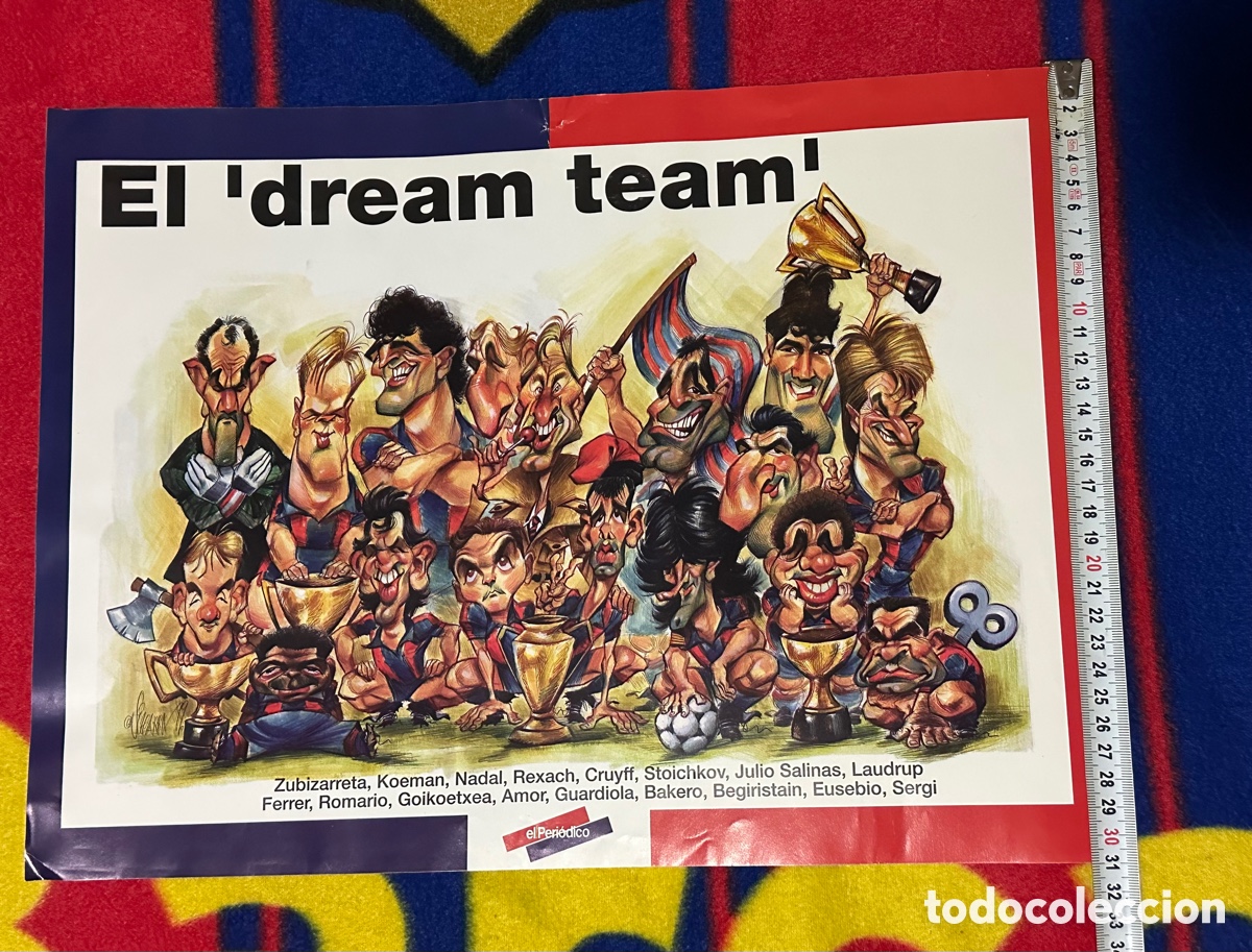 Coleccionismo deportivo: POSTER DREAM TEAM EL PERIODICO - Foto 3