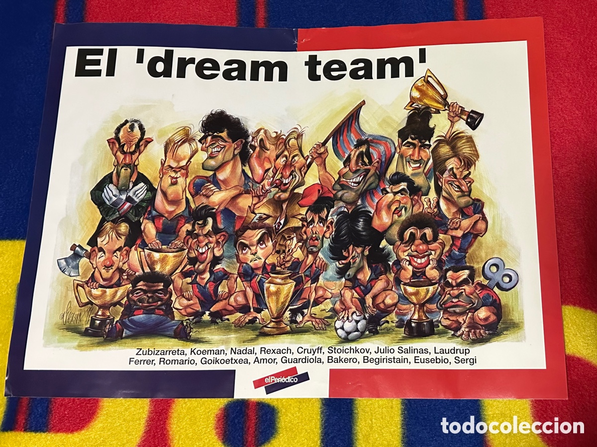 Coleccionismo deportivo: POSTER DREAM TEAM EL PERIODICO - Foto 1