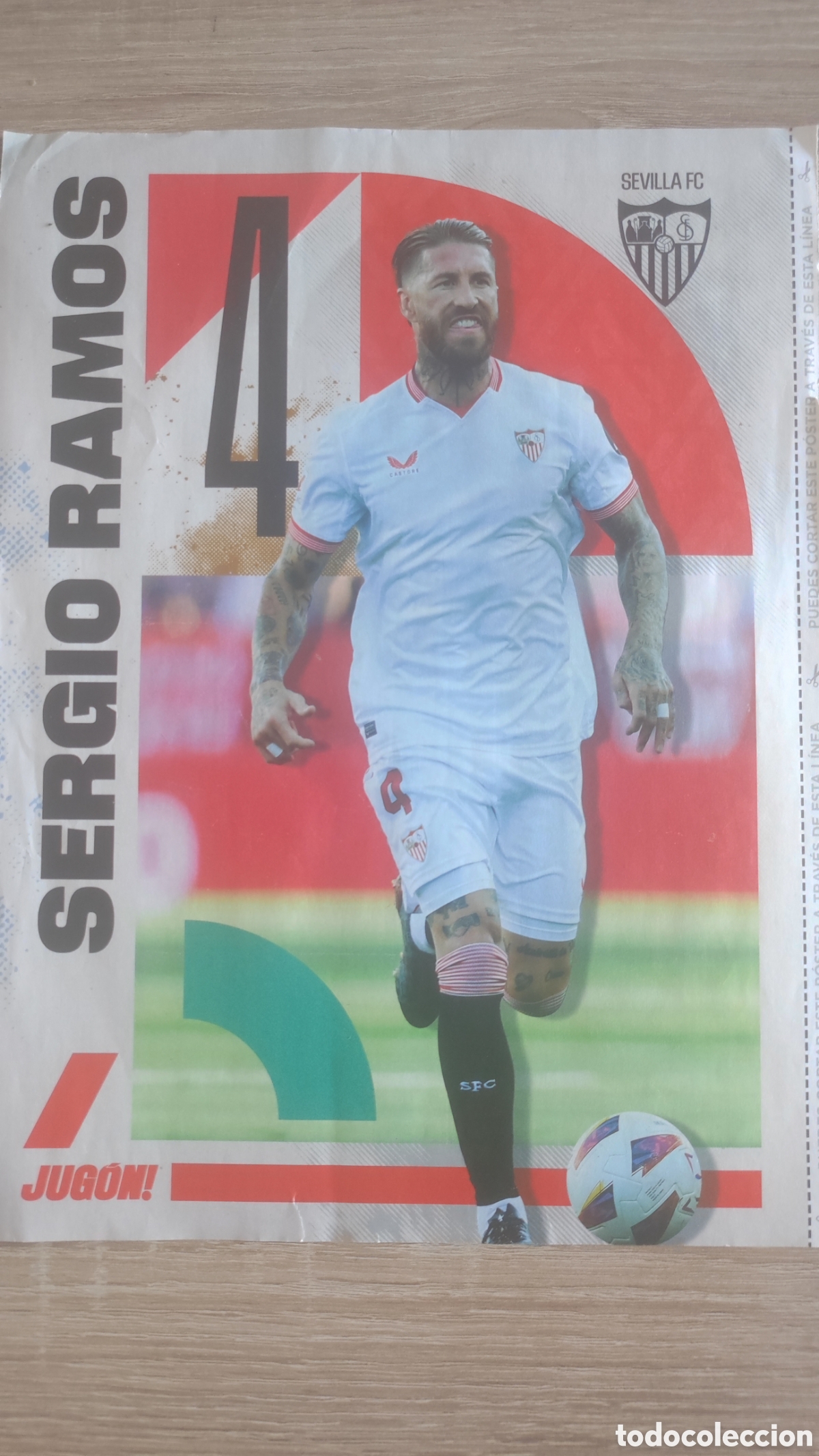Coleccionismo deportivo: Poster de Joao Cancelo y Sergio Ramos - Foto 2