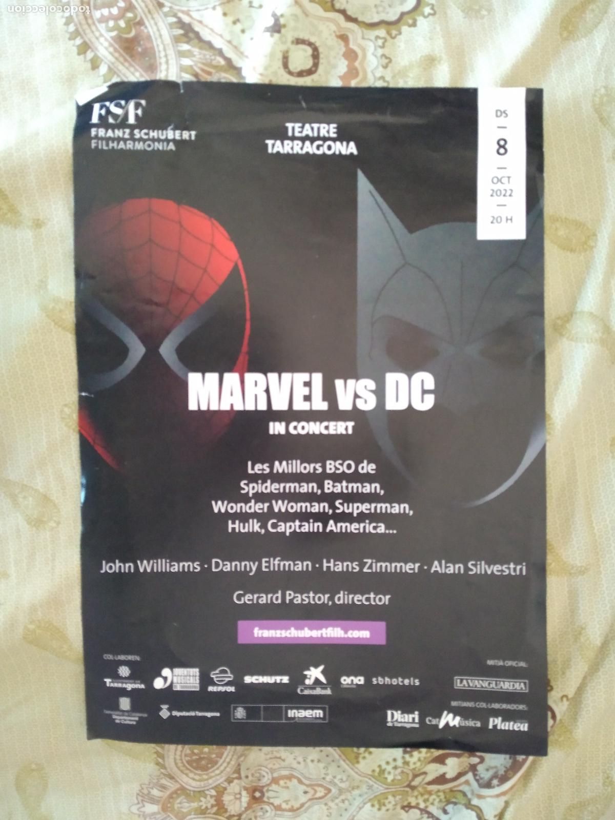 Sammelleidenschaft Sport: POSTER MARVEL SPIDERMAN BATMAN HULK CAPITAN AMERICA SUPERMAN TEATRE TARRAGONA MIDE 29,5CM X 42CM