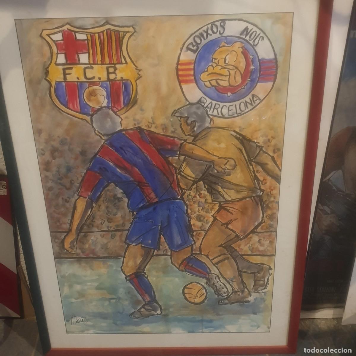 Coleccionismo deportivo: OBRA DEL PINTOR MARIUS - Foto 1