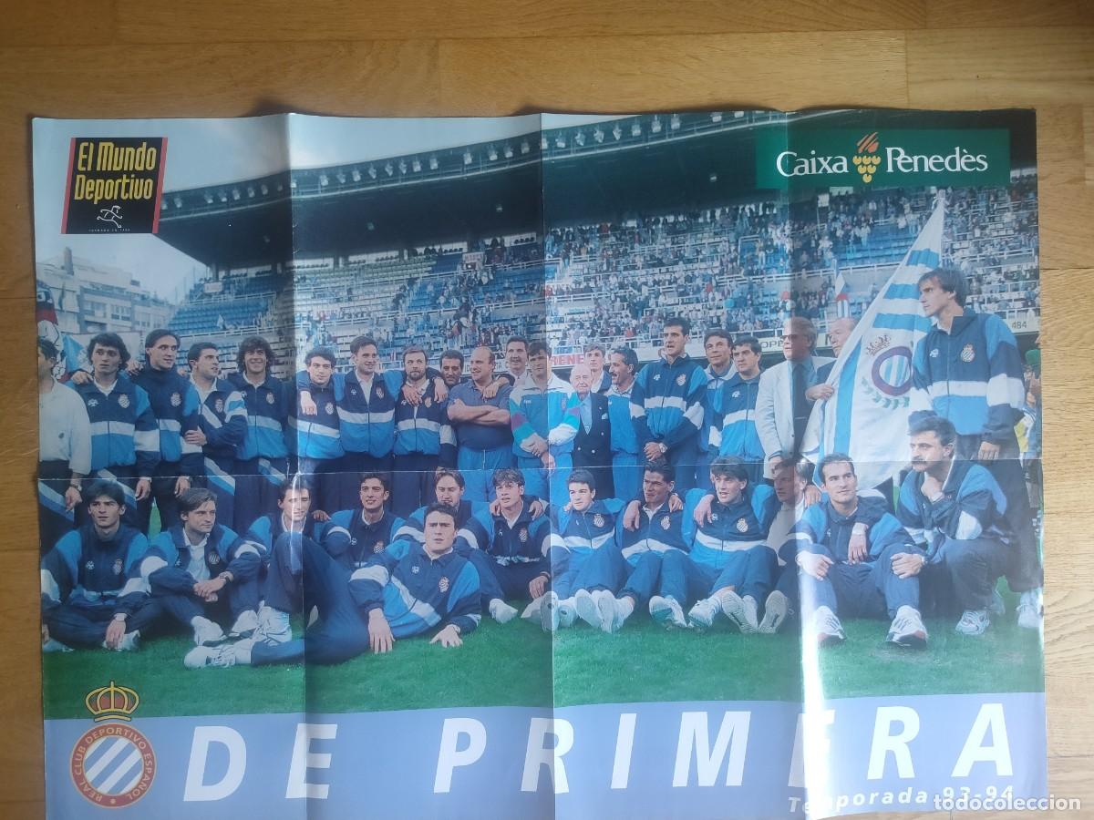 Coleccionismo deportivo: Poster RCD Espanyol. 1993 - Foto 1