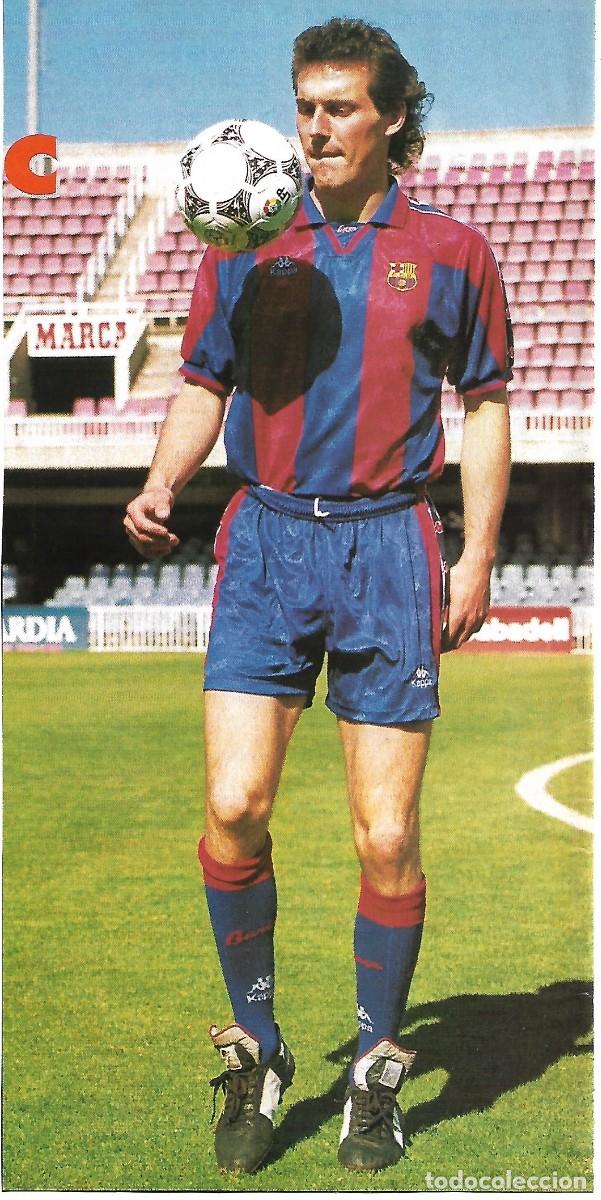 Coleccionismo deportivo: BAR&Ccedil;A: Gran recorte de LAURENT BLANC. 1996 - Foto 1