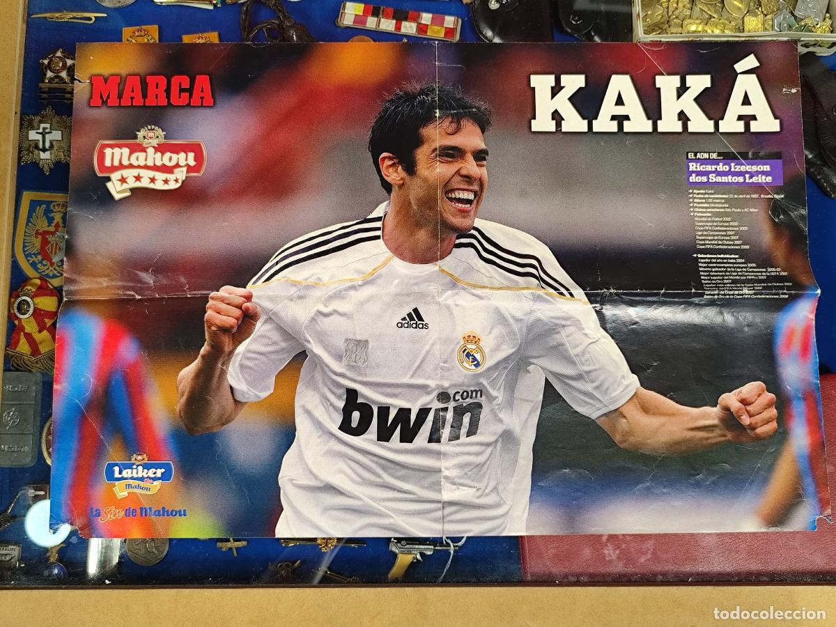 Coleccionismo deportivo: Poster real Madrid kaka - Foto 1