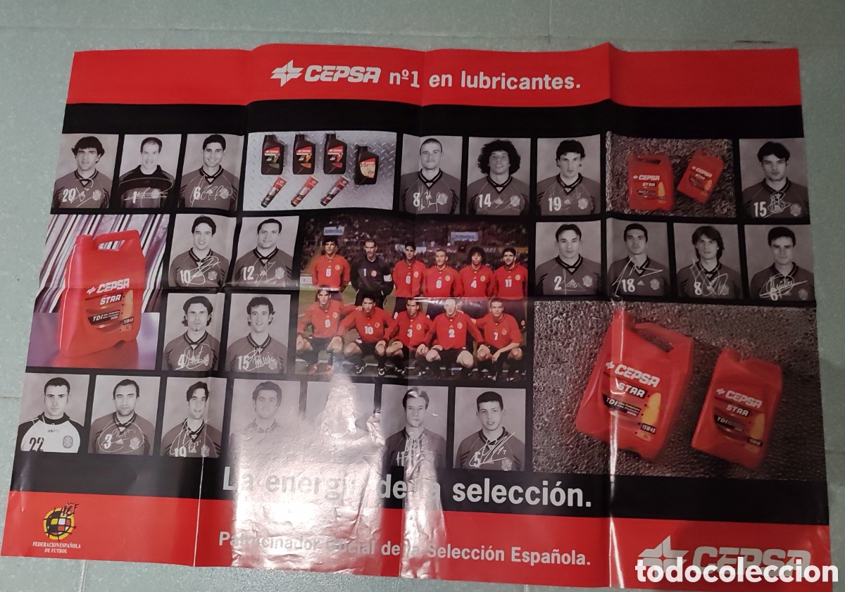 Coleccionismo deportivo: Gran poster Selecci&oacute;n espa&ntilde;ola. - Foto 2