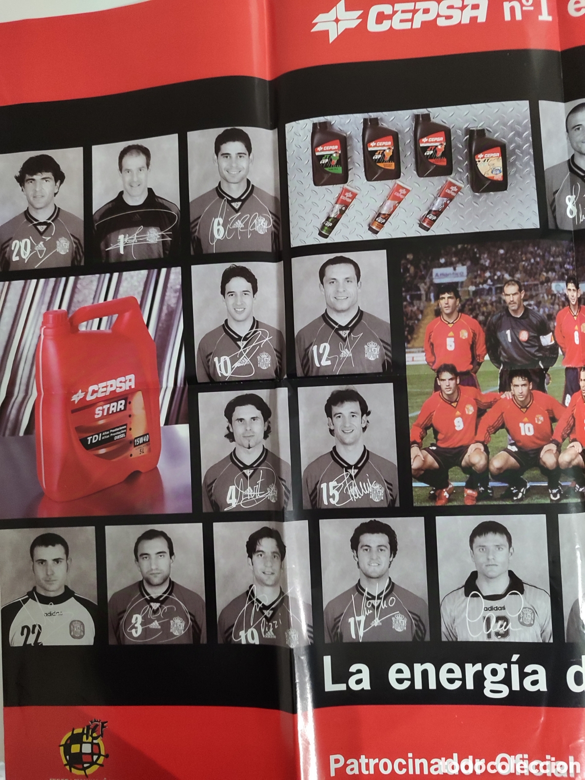 Coleccionismo deportivo: Gran poster Selecci&oacute;n espa&ntilde;ola. - Foto 3