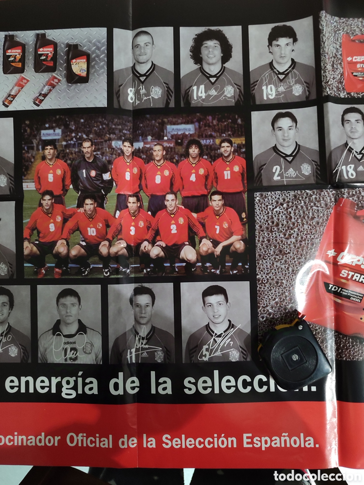 Coleccionismo deportivo: Gran poster Selecci&oacute;n espa&ntilde;ola. - Foto 4
