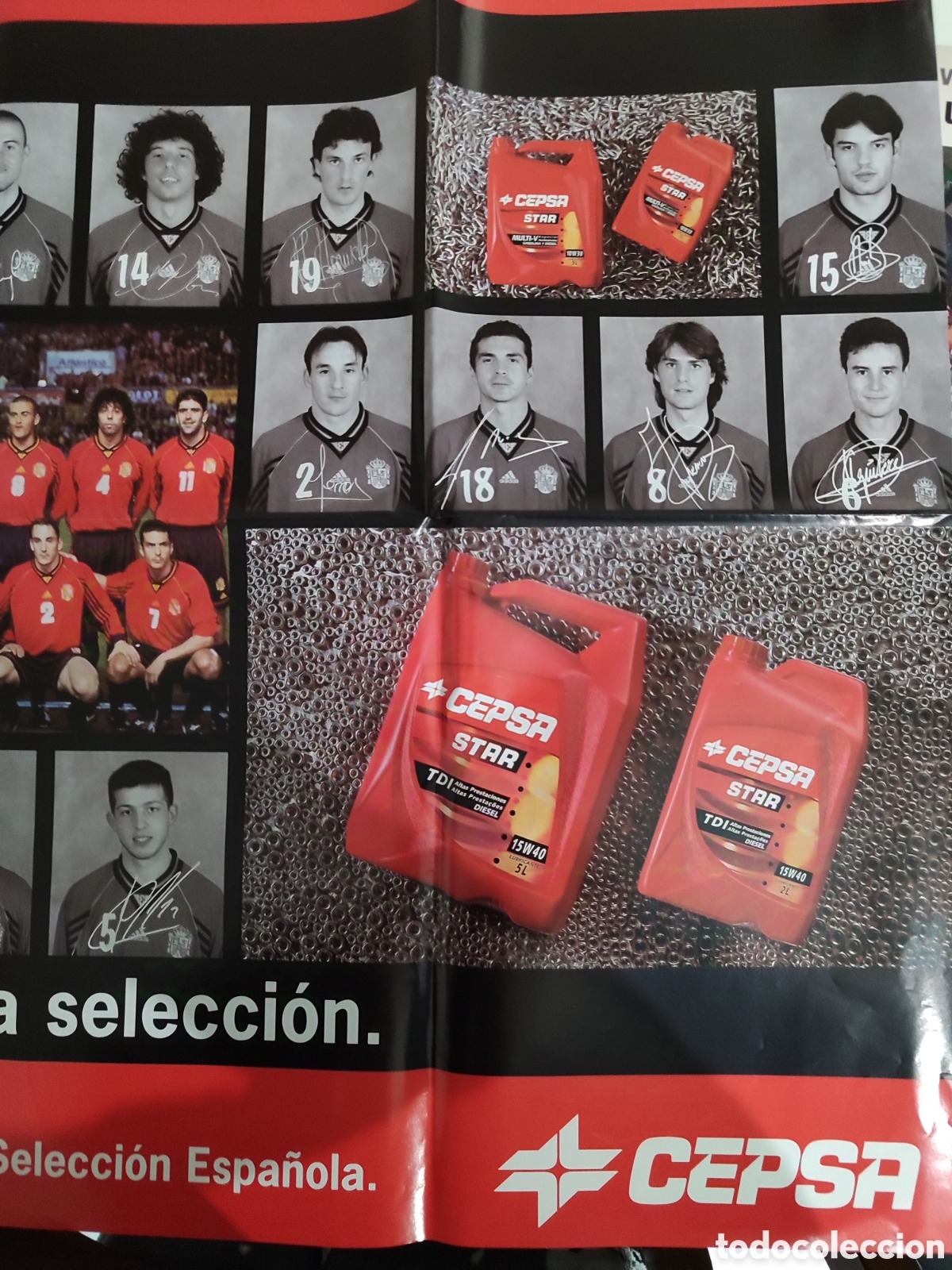 Coleccionismo deportivo: Gran poster Selecci&oacute;n espa&ntilde;ola. - Foto 5