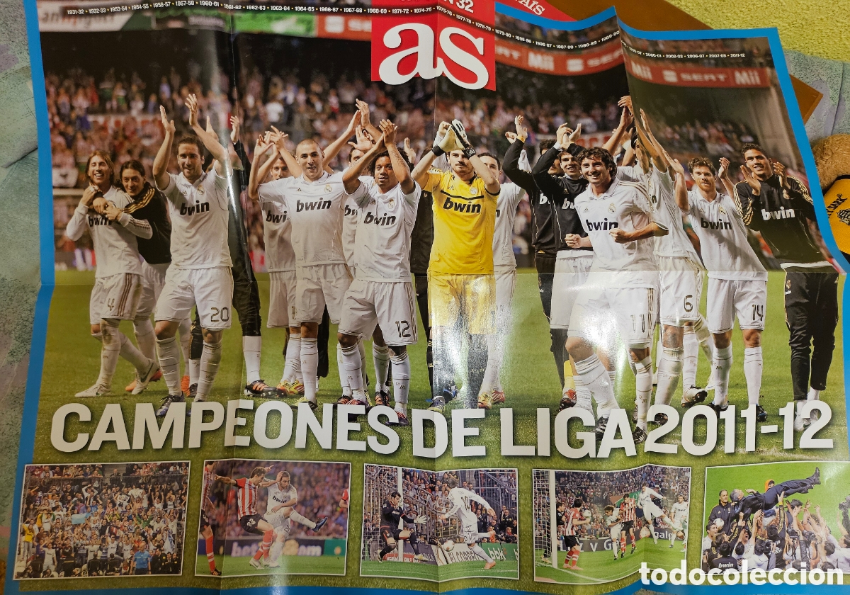 Coleccionismo deportivo: P&oacute;ster de la liga 2011/2012 - Foto 1