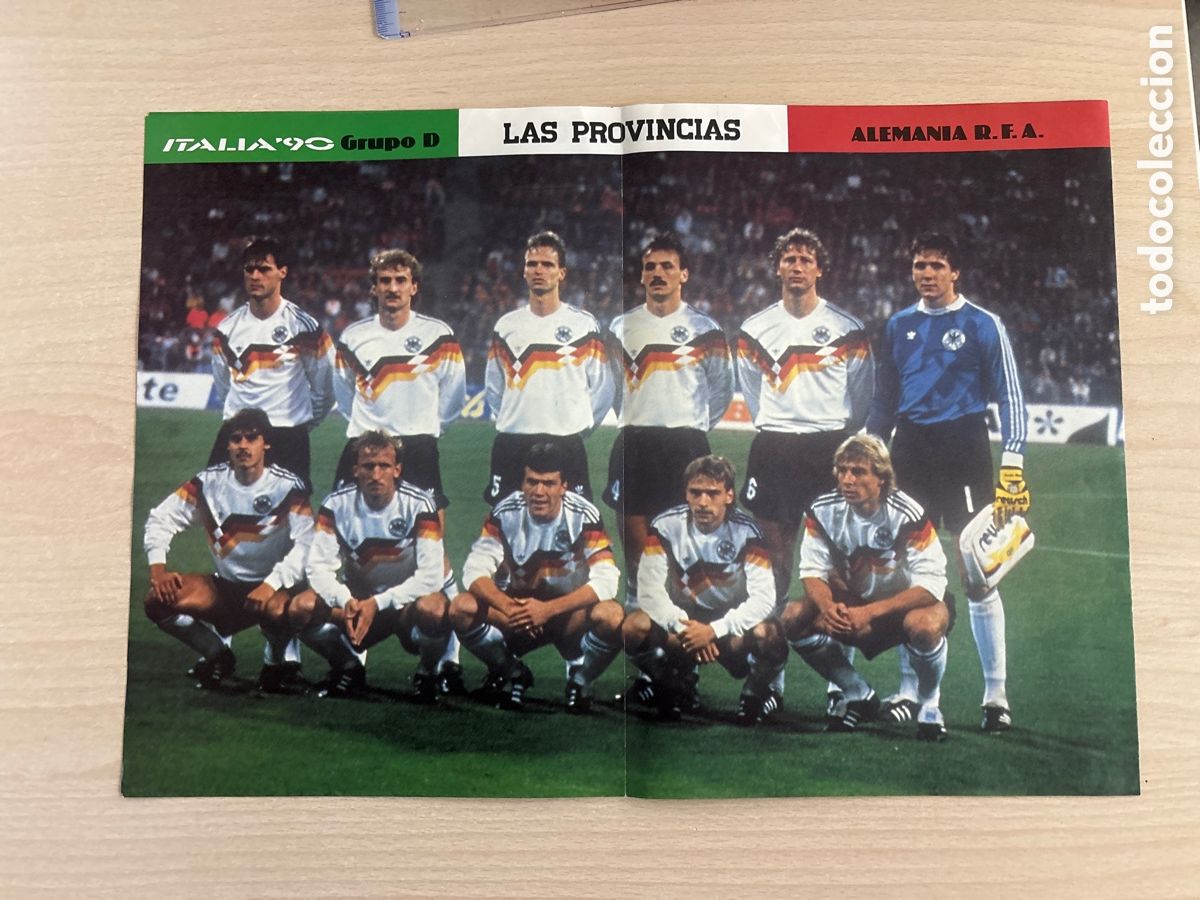 Collezionismo sportivo: POSTER SELECCION ALEMANIA ITALIA 90 CON MATHAUS POLSTER