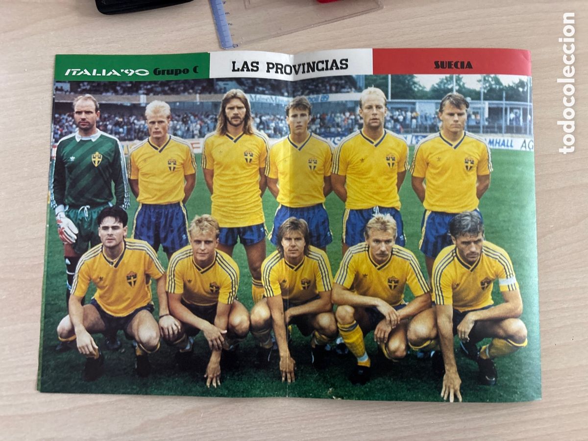 Collezionismo sportivo: POSTER SELECCION SUECIA ITALIA 90