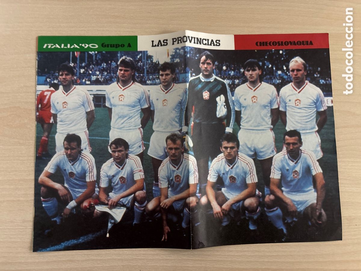 Collezionismo sportivo: POSTER SELECCION CHECOSLOVAQUIA ITALIA 90