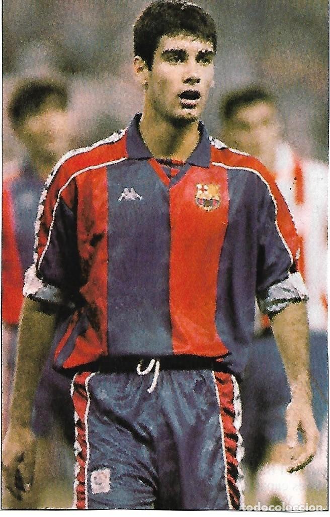 Coleccionismo deportivo: BAR&Ccedil;A: Recorte de GUARDIOLA. Hacia 1995 - Foto 1
