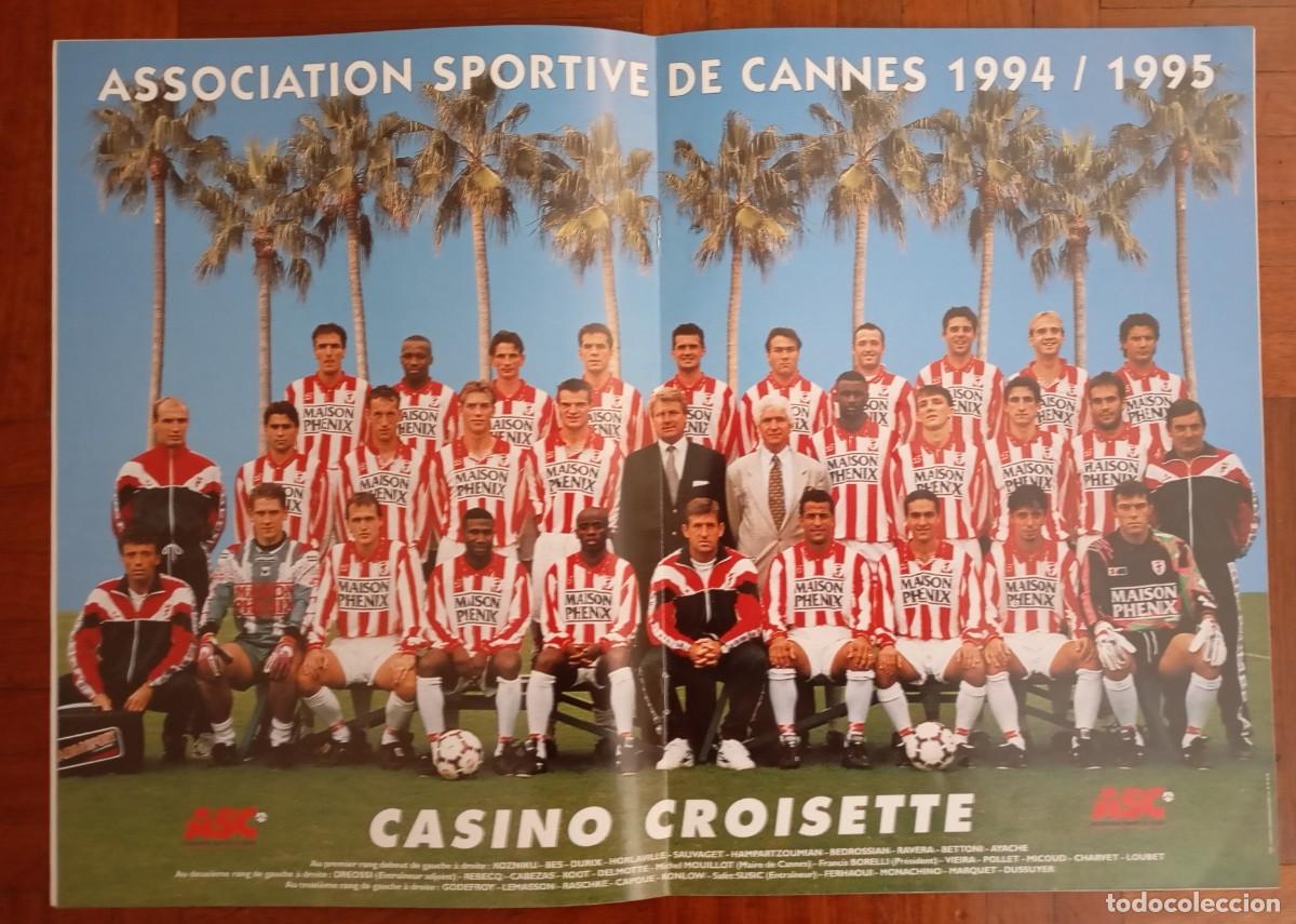 Coleccionismo deportivo: POSTER AS CANNES 1994-1995 - Foto 1
