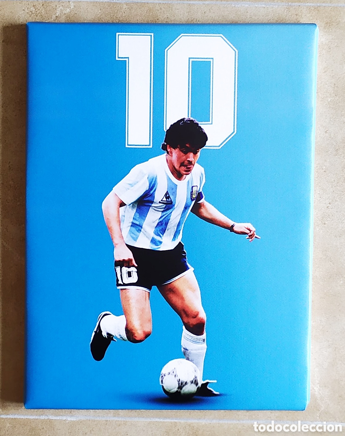 Coleccionismo deportivo: Cuadro cartel MARADONA - Foto 1