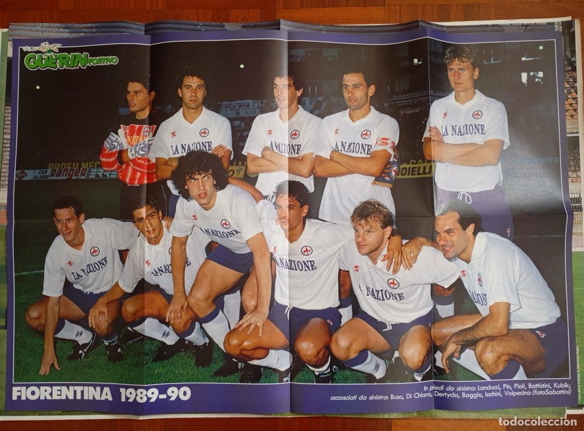 Coleccionismo deportivo: POSTER FIORENTINA 89-90 - Foto 1