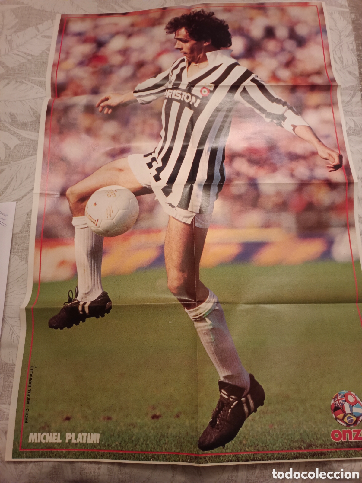 Collectionnisme sportif: Super poster Revista Onze 1984 . Michel Platini - Alain Giresse. Muy buen estado. 82 x 56