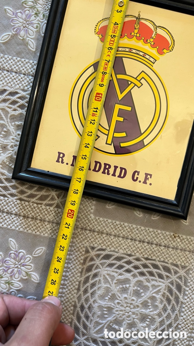 Coleccionismo deportivo: Antiguo cuadro Real Madrid, - Foto 4