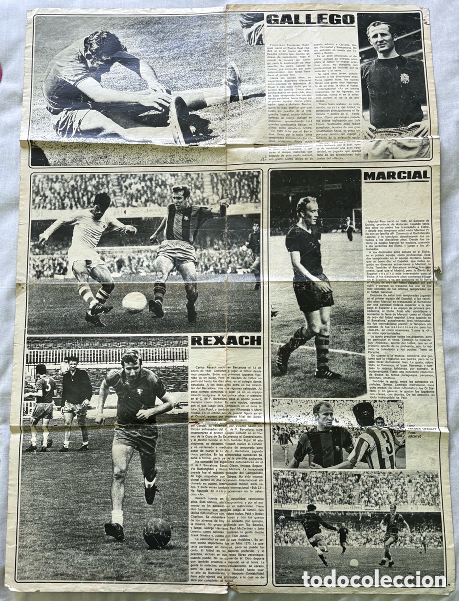 Coleccionismo deportivo: P&oacute;ster Gallego-Rexach-Marcial - Foto 2