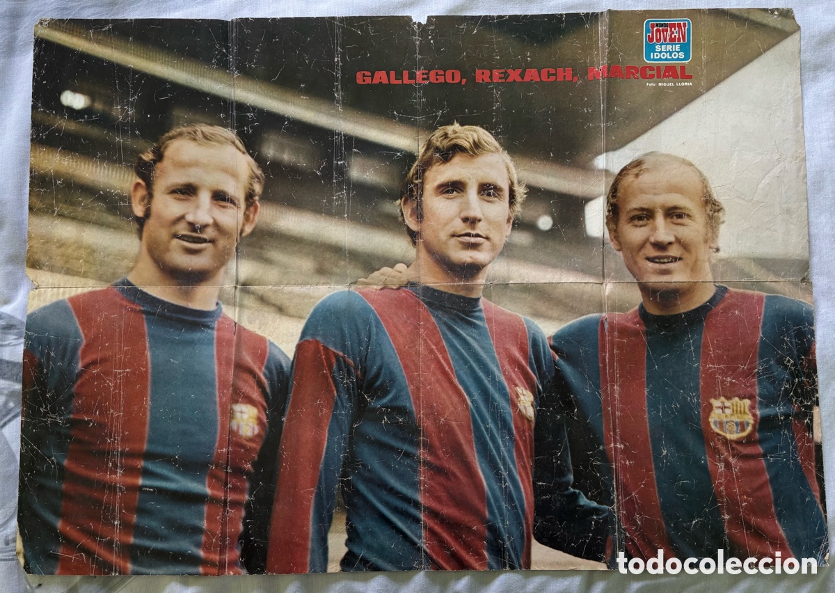 Coleccionismo deportivo: P&oacute;ster Gallego-Rexach-Marcial - Foto 1
