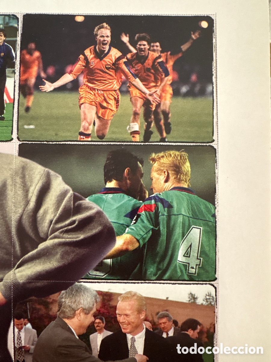 Coleccionismo deportivo: P&oacute;ster Koeman 1996 cart&oacute;n - Foto 3