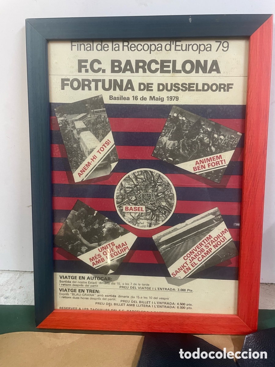 Coleccionismo deportivo: Bar&ccedil;a cartel final Recopsa1979 - Foto 1
