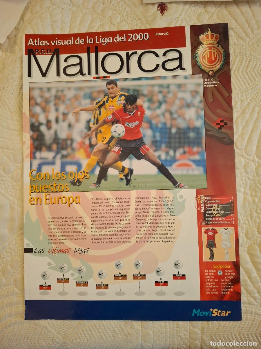 Coleccionismo deportivo: ATLAS VISUAL DE LA LIGA DEL 2000 RCD MALLORCA - Foto 1