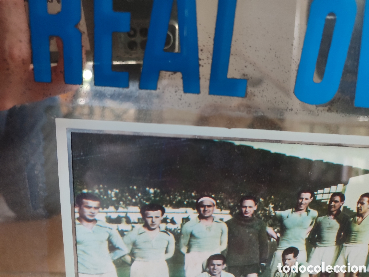 Coleccionismo deportivo: Cuadro espejo real oviedo - Foto 4