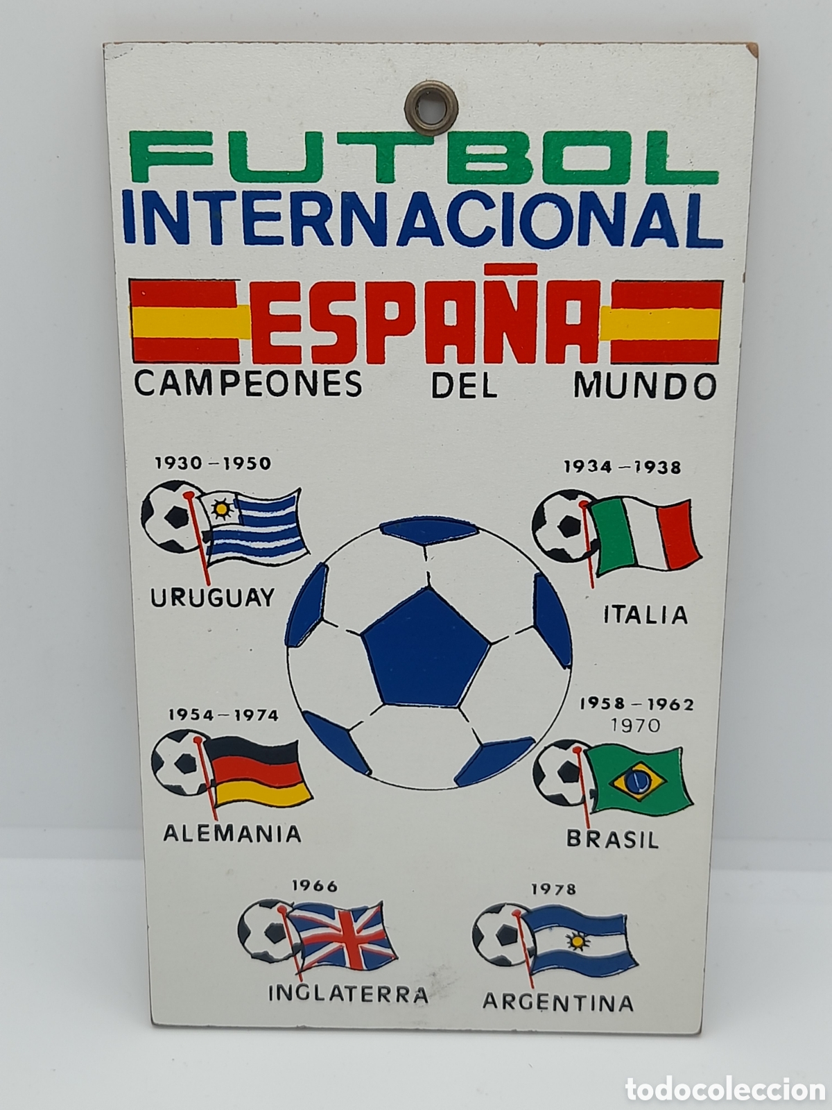 Coleccionismo deportivo: ANTIGUO CARTEL, TABLILLA PROMOCION MUNDIAL DE FUTBOL, ESPA&Ntilde;A 82.