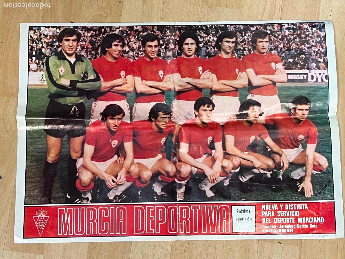 Coleccionismo deportivo: POSTER REAL MURCIA 1980 - Foto 1