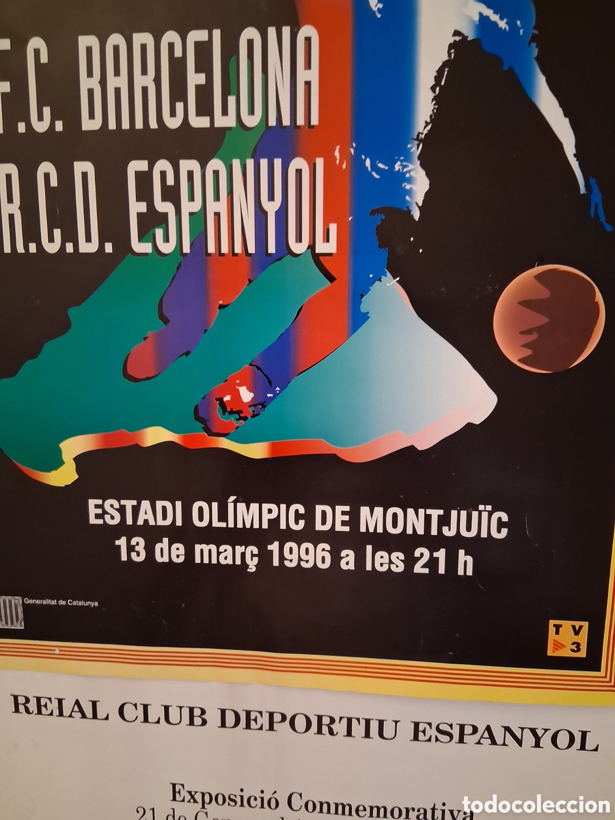 Coleccionismo deportivo: RCD ESPANYOL. FINAL COPA CATALUNYA 1996 - Foto 3