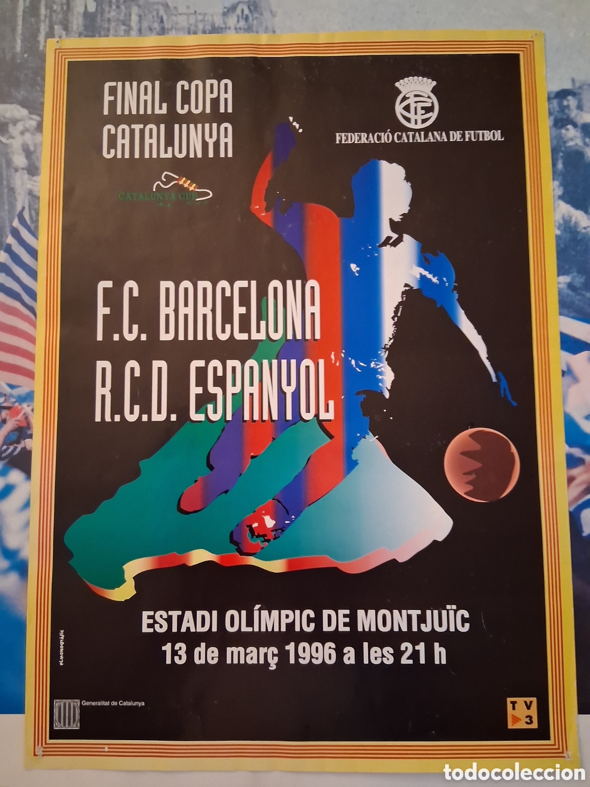 Coleccionismo deportivo: RCD ESPANYOL. FINAL COPA CATALUNYA 1996 - Foto 1