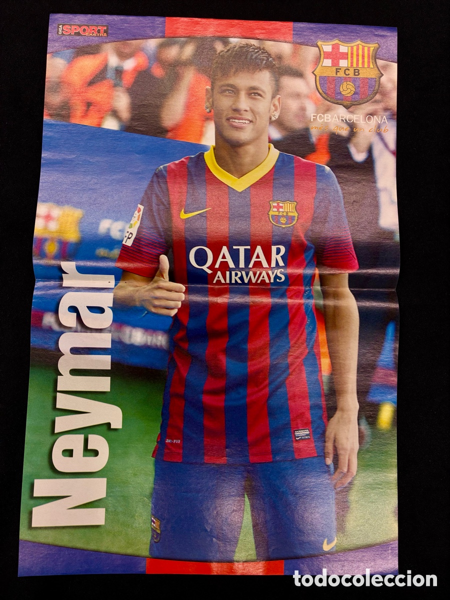 Sammelleidenschaft Sport: POSTER NEYMAR- FC BARCELONA - 46 x 30 cms