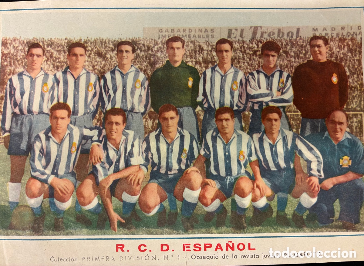 Sports collectibles: R.C.D. ESPANYOL - L&Aacute;MINA TEBEO PULGARCITO - A&Ntilde;OS 50 - MEDIDAS; 24 x 17 cms.