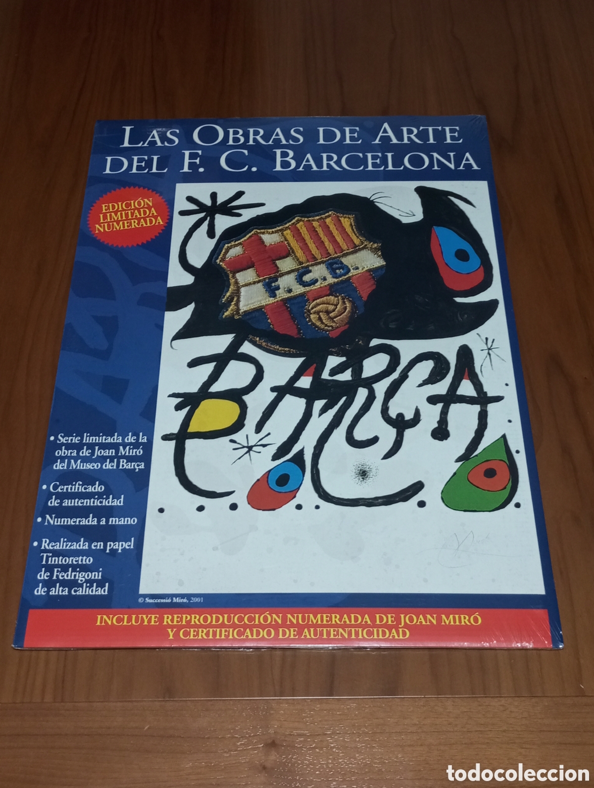 Coleccionismo deportivo: Las Obras de Arte del FC Barcelona Edici&oacute;n limitada numerada Precintado Joan Mir&oacute;