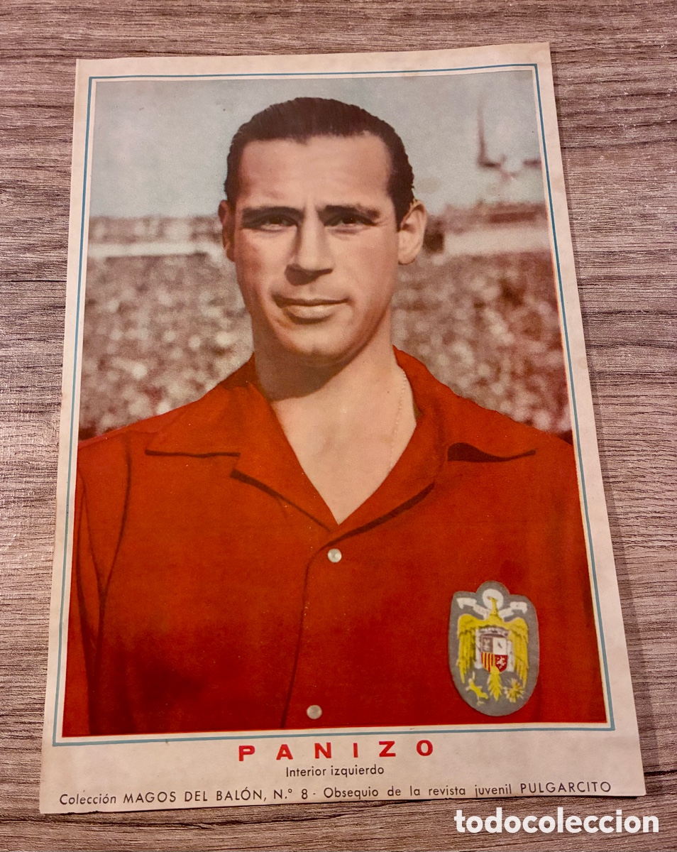 Coleccionismo deportivo: PANIZO - Magos del bal&oacute;n, n&ordm; 8 - L&Aacute;MINA ORIGINAL - Obsequio de la revista Pulgarcito -